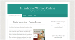 Desktop Screenshot of intentionalwomanonline.com