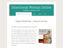 Tablet Screenshot of intentionalwomanonline.com